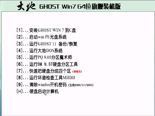 大地系统Win7 64位2019纯净版