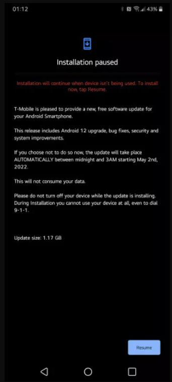 包括3月安全补丁，美版LG V60 ThinQ已获Android 12更新